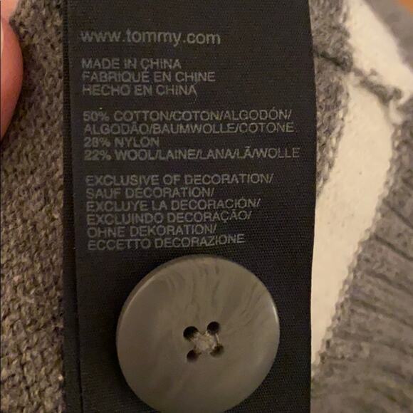 Tommy Hilfiger cotton blend knit sweater jacket - Picture 4 of 4